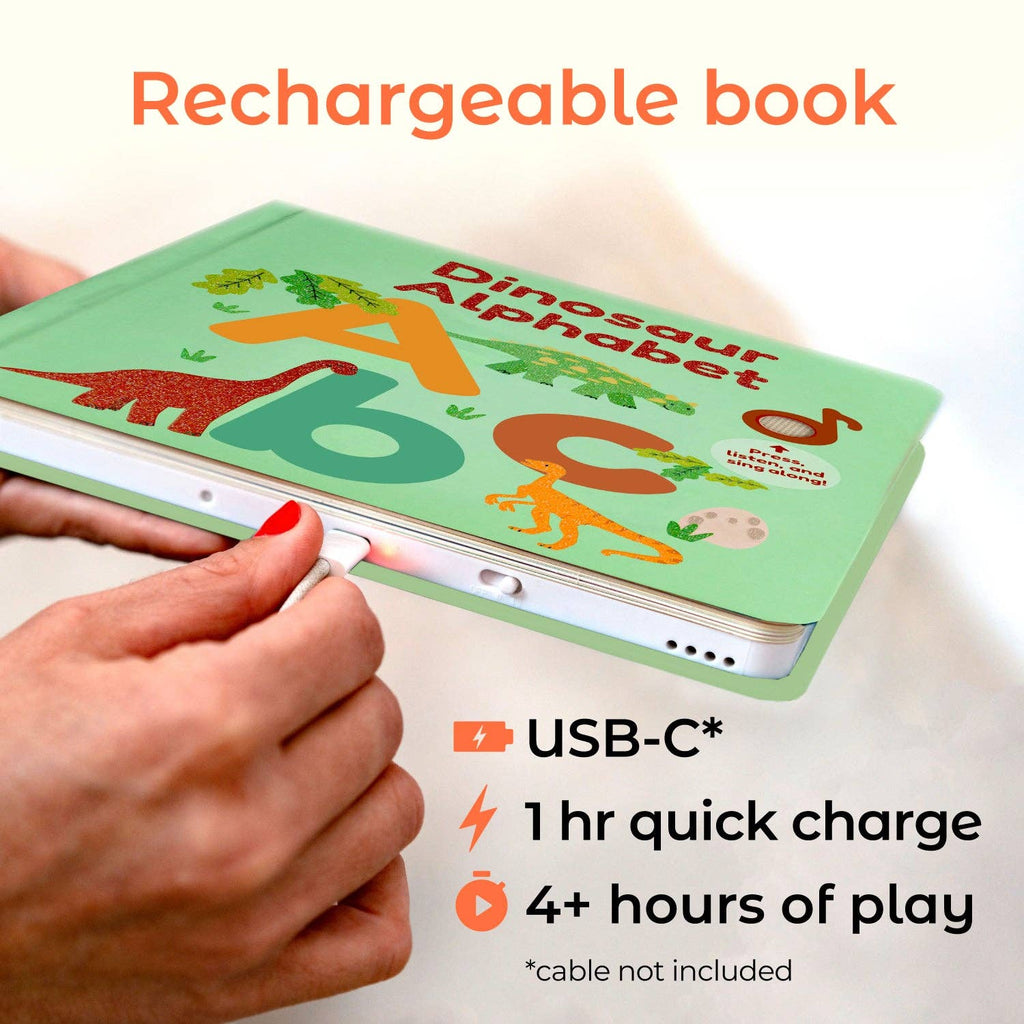 Cali's Books Dinosaur Alphabet | USB-C Rechargeable