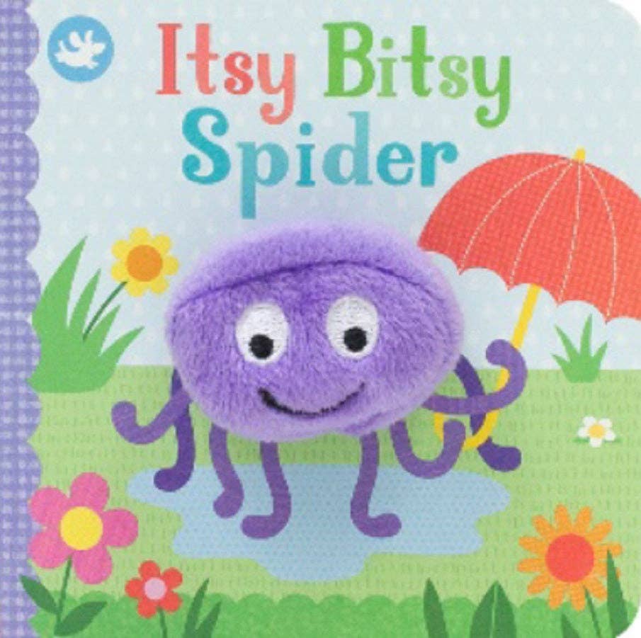 Itsy Bitsy Spider Nursery Rhyme Finger Puppet Board Book