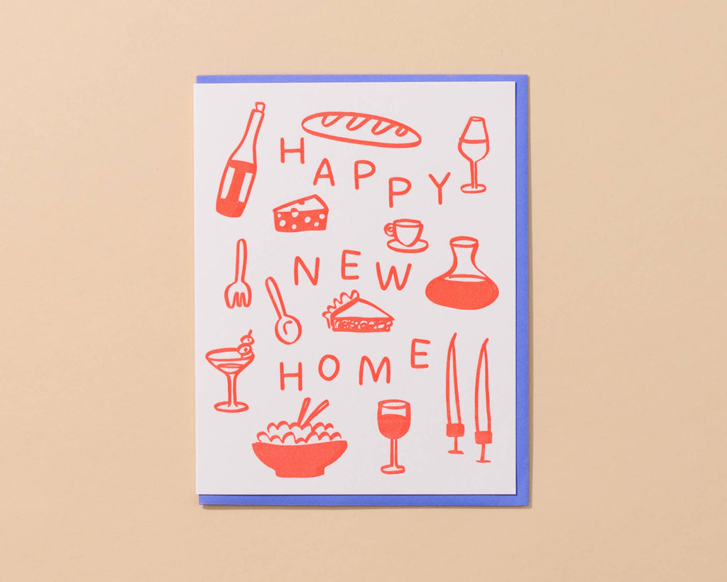 Happy New Home Letterpress Card