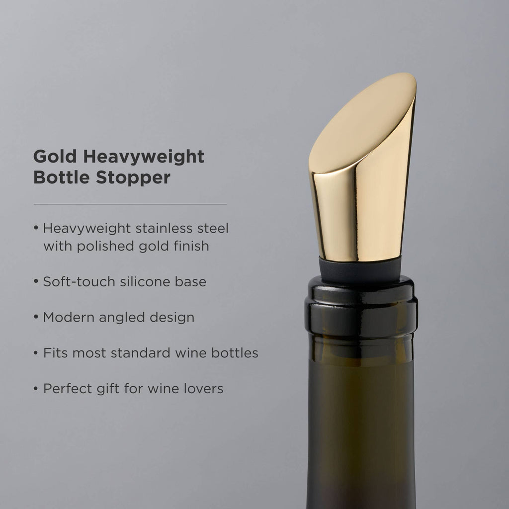 Belmont™ Gold-Plated Heavyweight Bottle Stopper