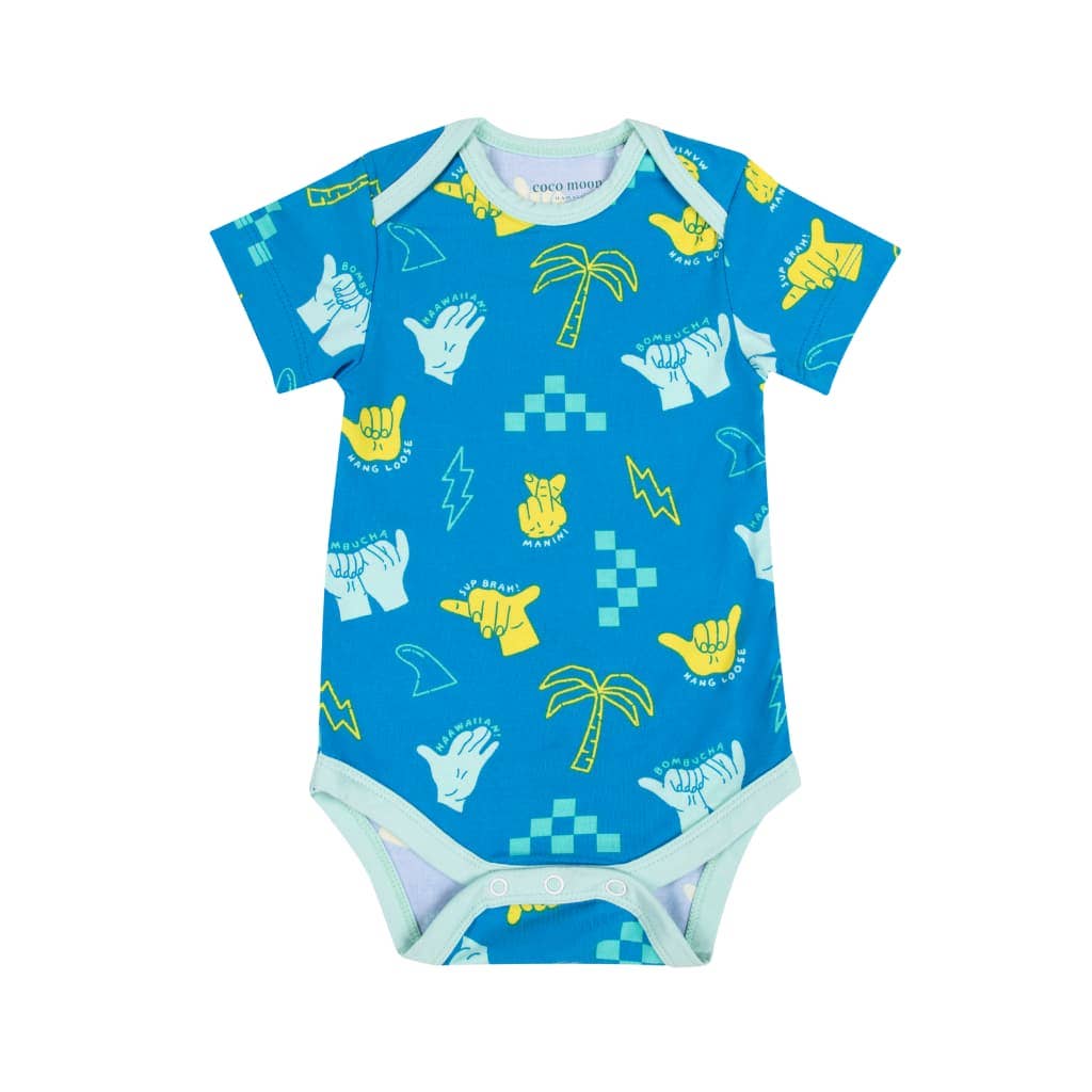 Shaka Code Baby Bamboo Onesie: 6-12M