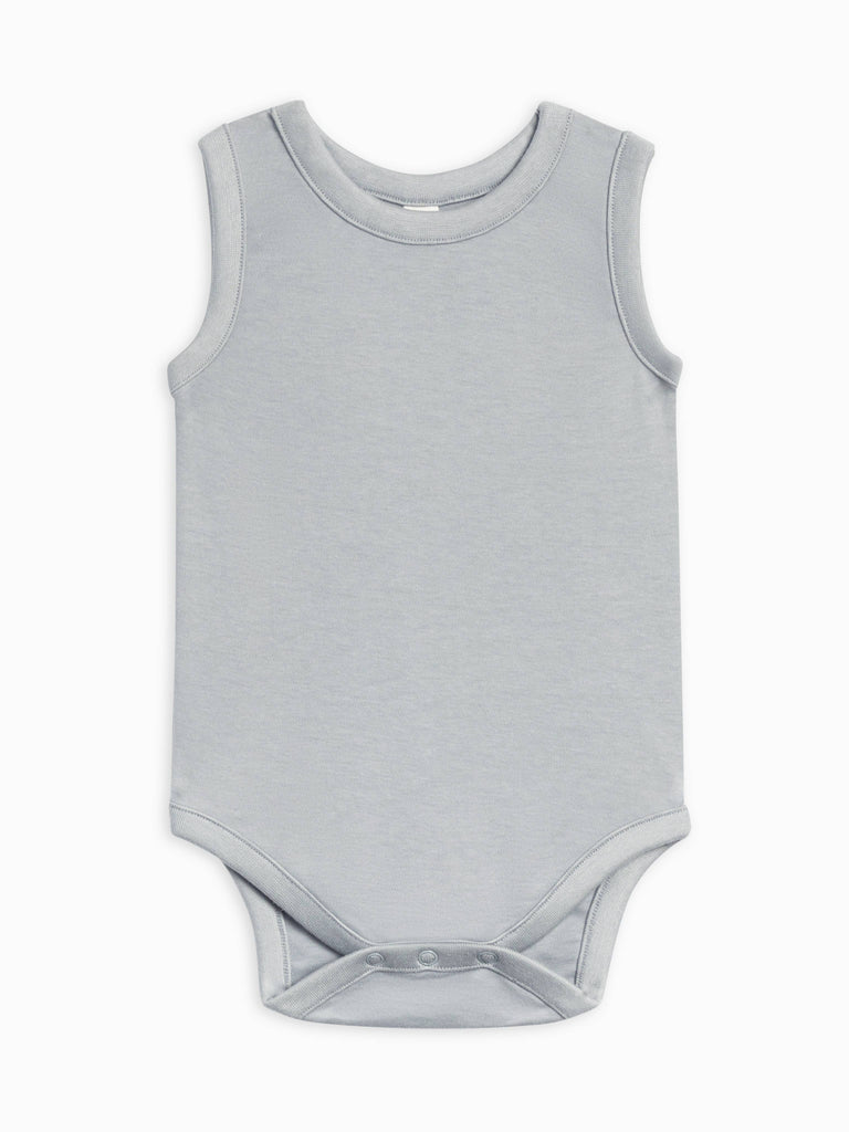 Organic Baby Boulder Tank Bodysuit - Mist