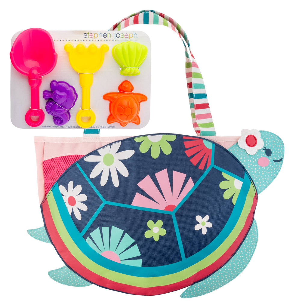 Beach Tote with Sand Toys Play Set
