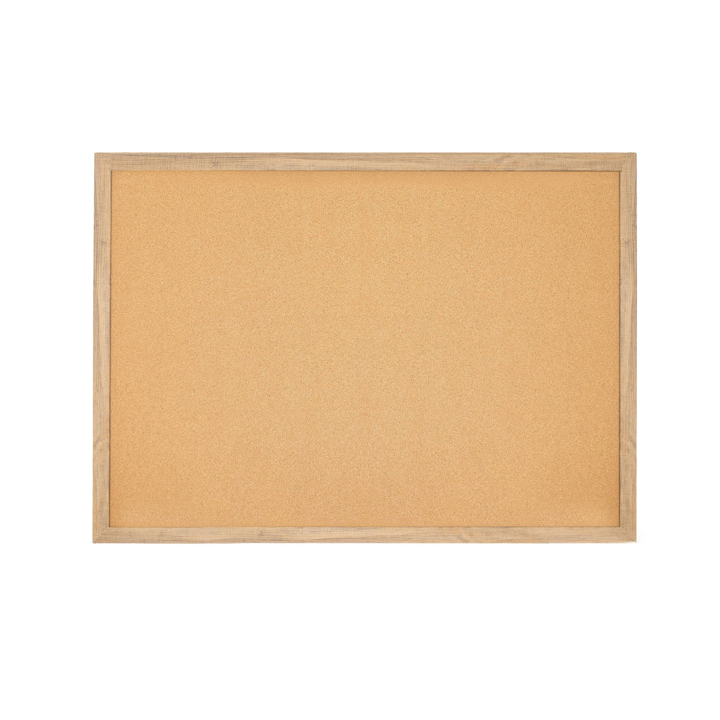 Cork Bulletin Board with MDF Frame and 6 Pushpins