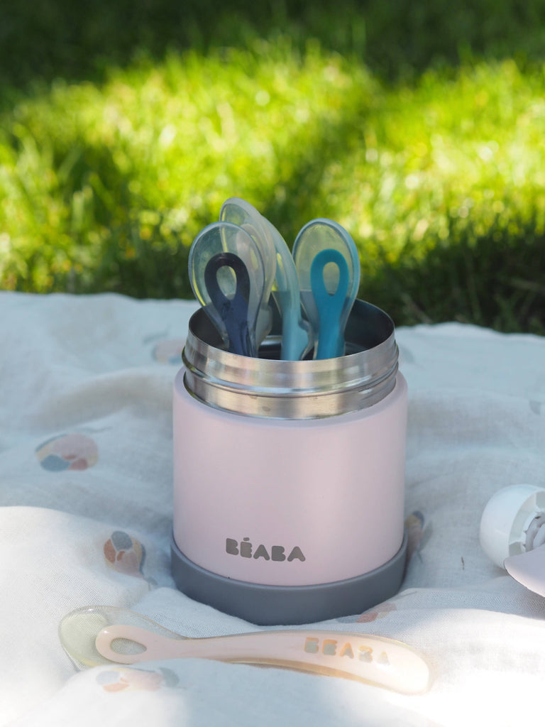 BEABA Stainless Steel 10 oz Jar - Rose