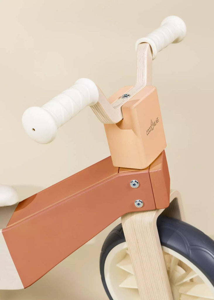 Wooden Balance Bike - 3 in 1 - Grapefruit
