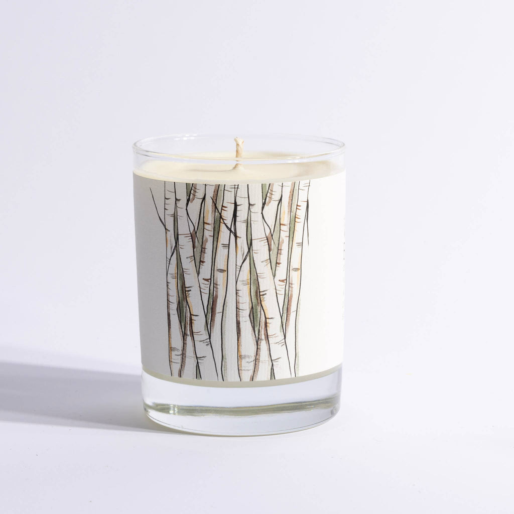 White Birch - Just Bee Candles: 13 oz (up to 60 hrs of clean burning)