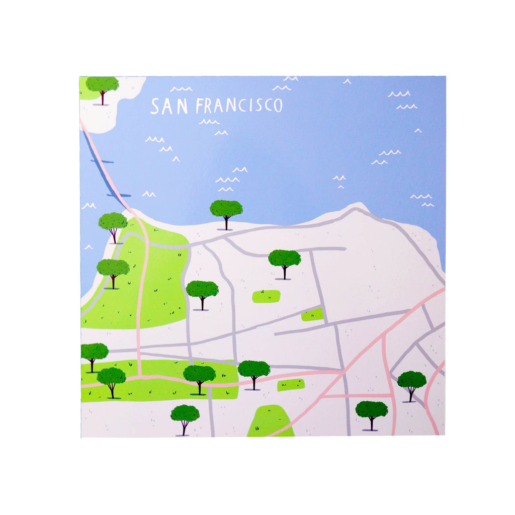 San Francisco Reusable Sticker Set