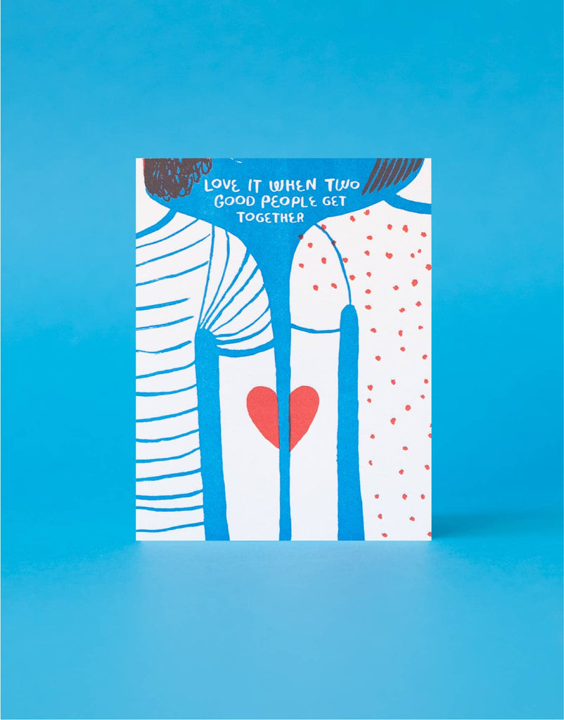 Two Good People Letterpress Card by Egg Press