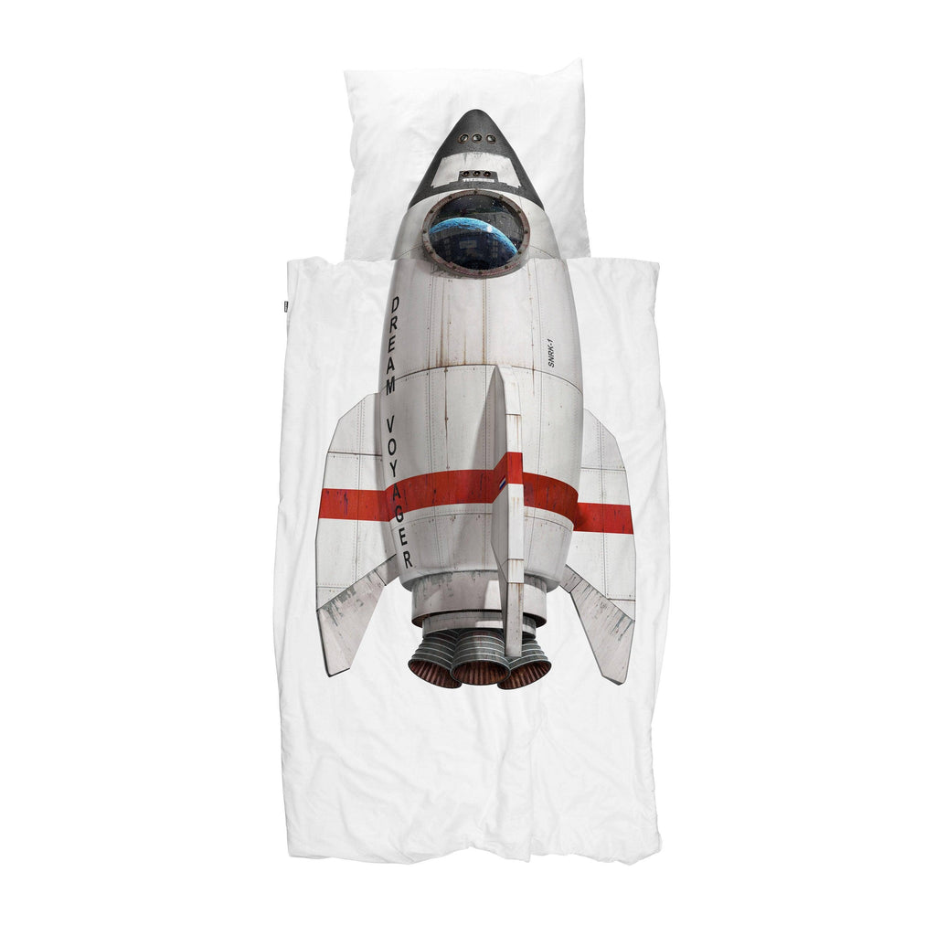 Rocket duvet cover set: Twin (68" x 86" + 1 standard Pillowcase)