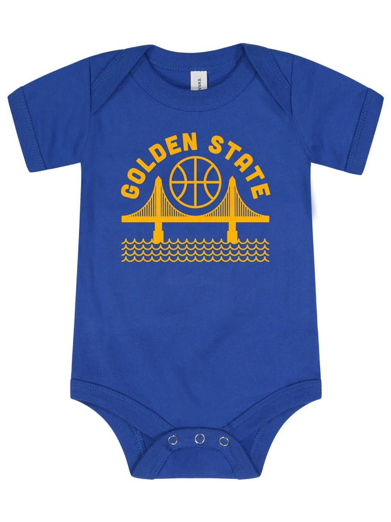 Golden State Baby Onesie Blue: 12M