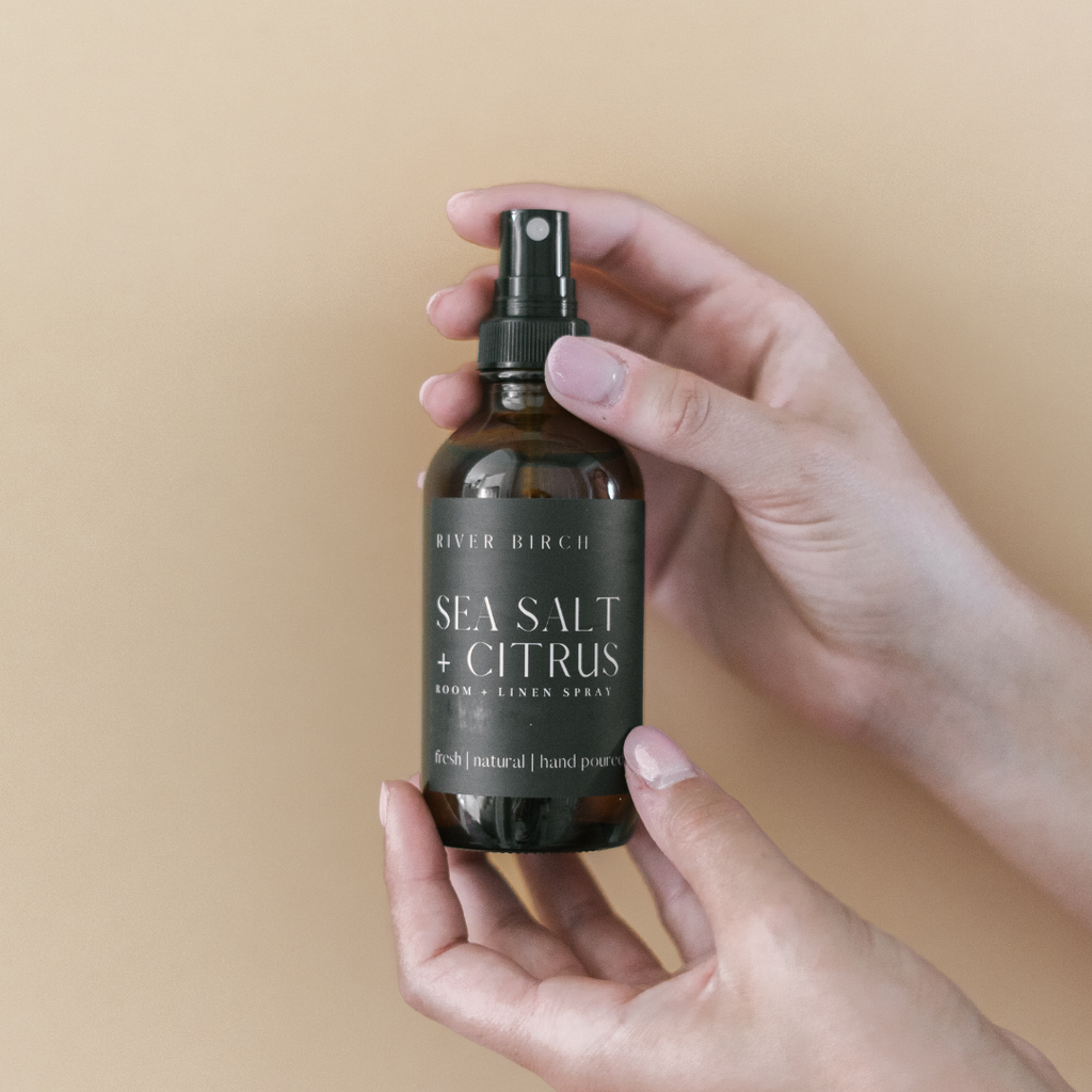 Sea Salt + Citrus - 4 oz Amber Glass Room + Linen Spray
