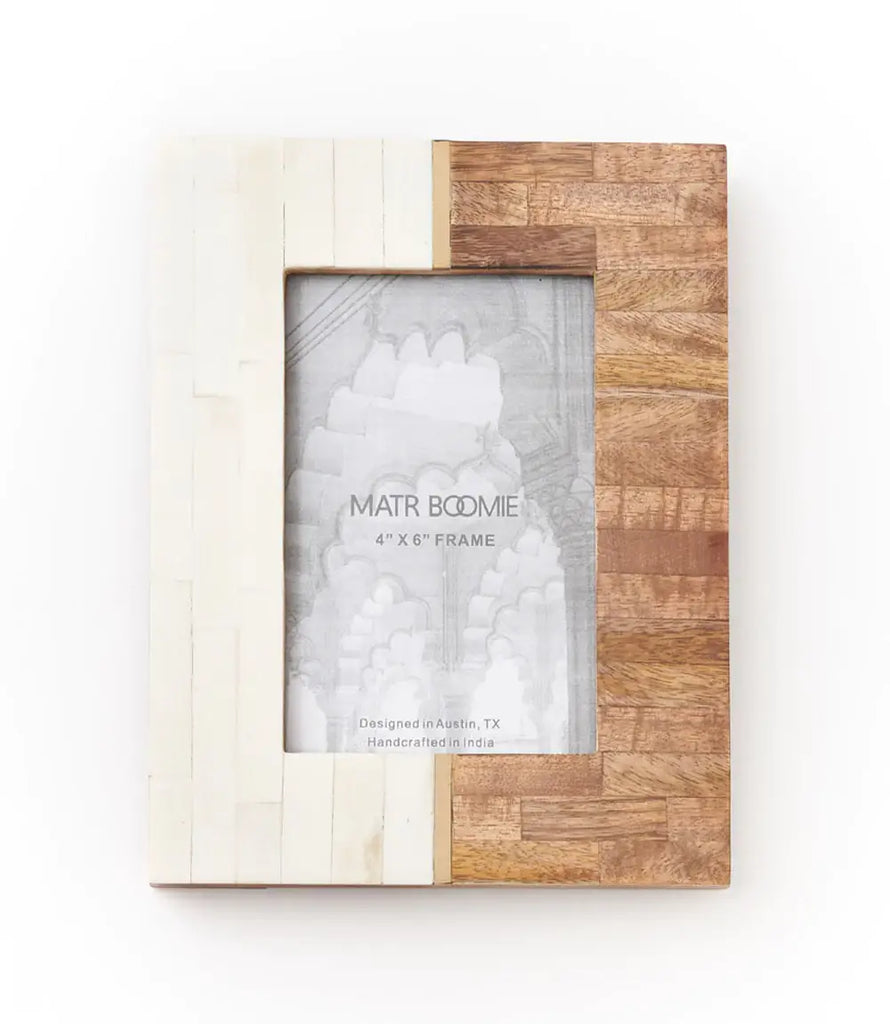 Sammita 4x6 Picture Frame - Carved Bone, Wood