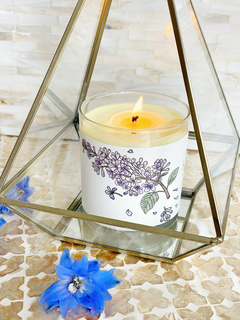 Lilac - Just Bee Candles: 3.5 oz tin (up to 20 hrs of clean burning)