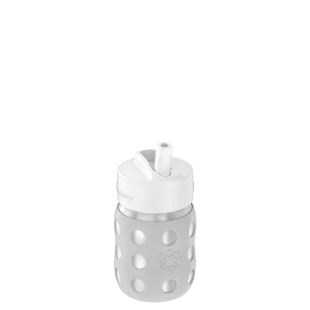 8oz Stainless Steel Baby Bottle Straw Cap