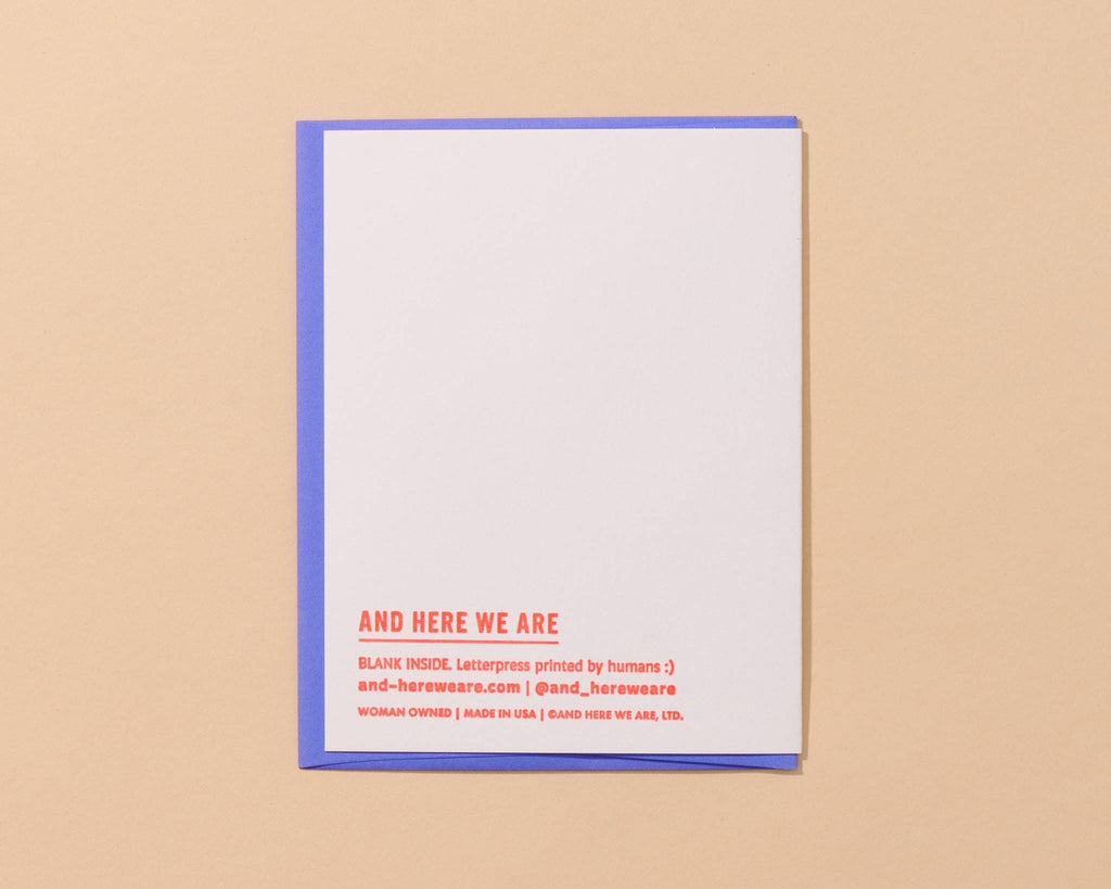 Happy New Home Letterpress Card