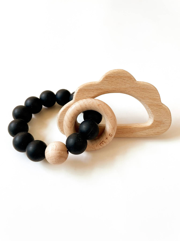 Cloud Teether-Silicone and Beech Wood