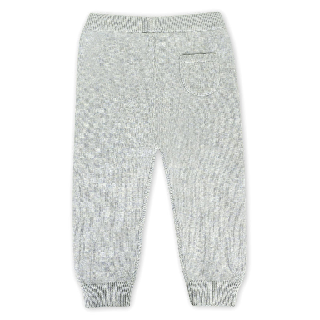 Pocket Sweater Knit Baby Legging Pants (Organic Cotton): Heather Grey / 0-3M