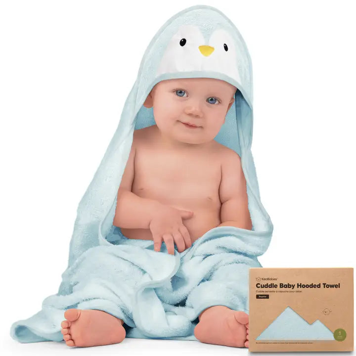 KeaBabies Cuddle Baby Hooded Towel