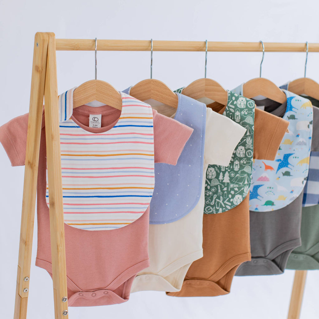 Charlie Snap Bib - Summer Stripe