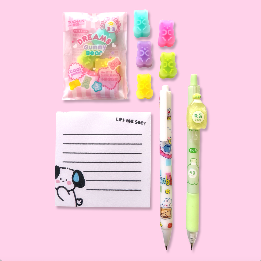 Pop Cutie Kawaii Dog Paper Stationery Gift Set