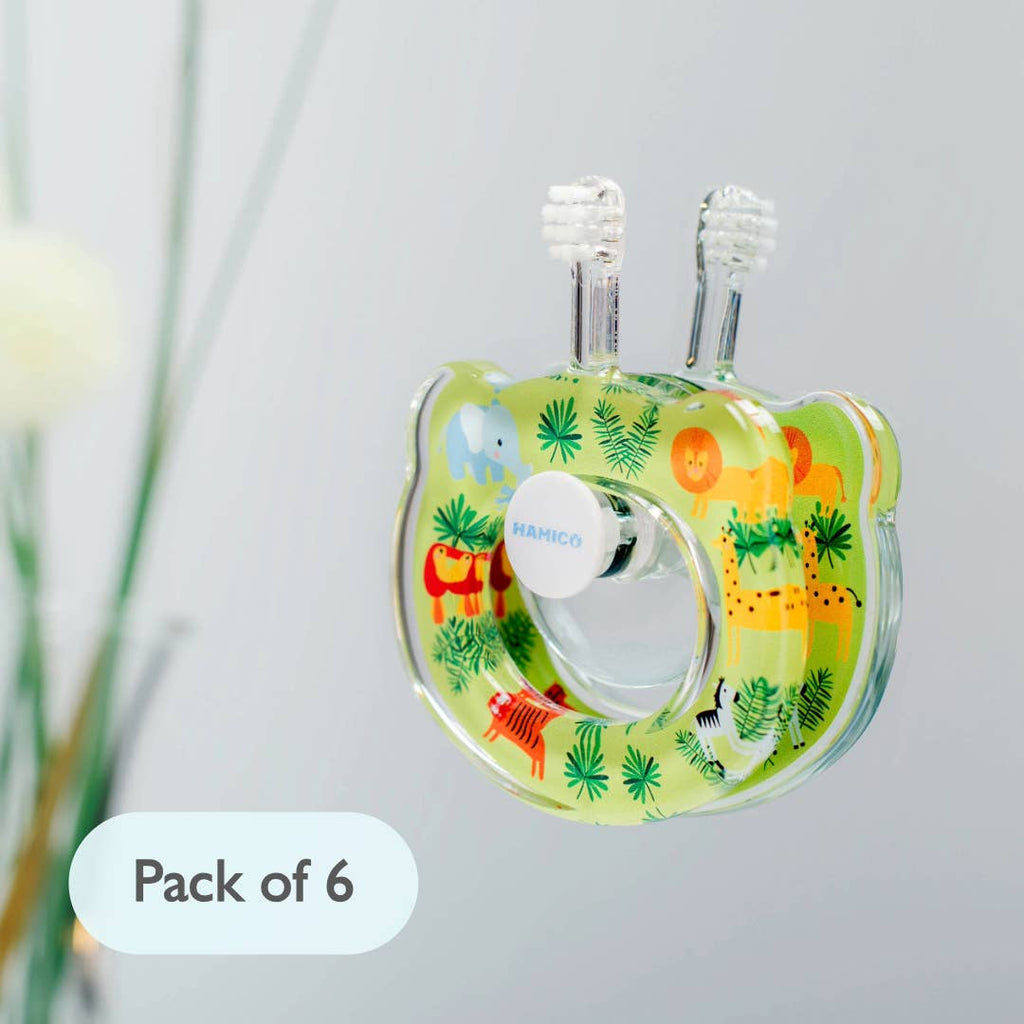 Baby Training Toothbrush - Jungle Animals | 6 Individual packs