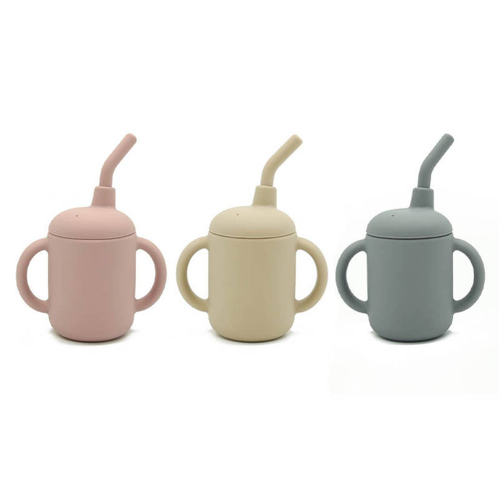 Sippy Cup with Straw- Blush