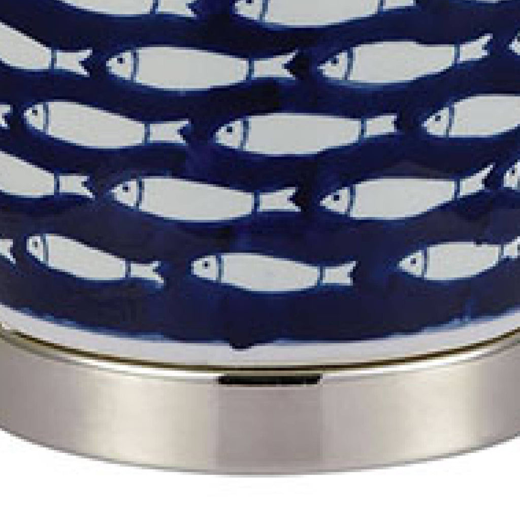 Azul Baru 27'' High 3-Way 1-Light Ceramic Fish Table Lamp