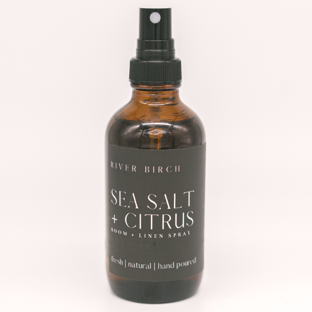 Sea Salt + Citrus - 4 oz Amber Glass Room + Linen Spray