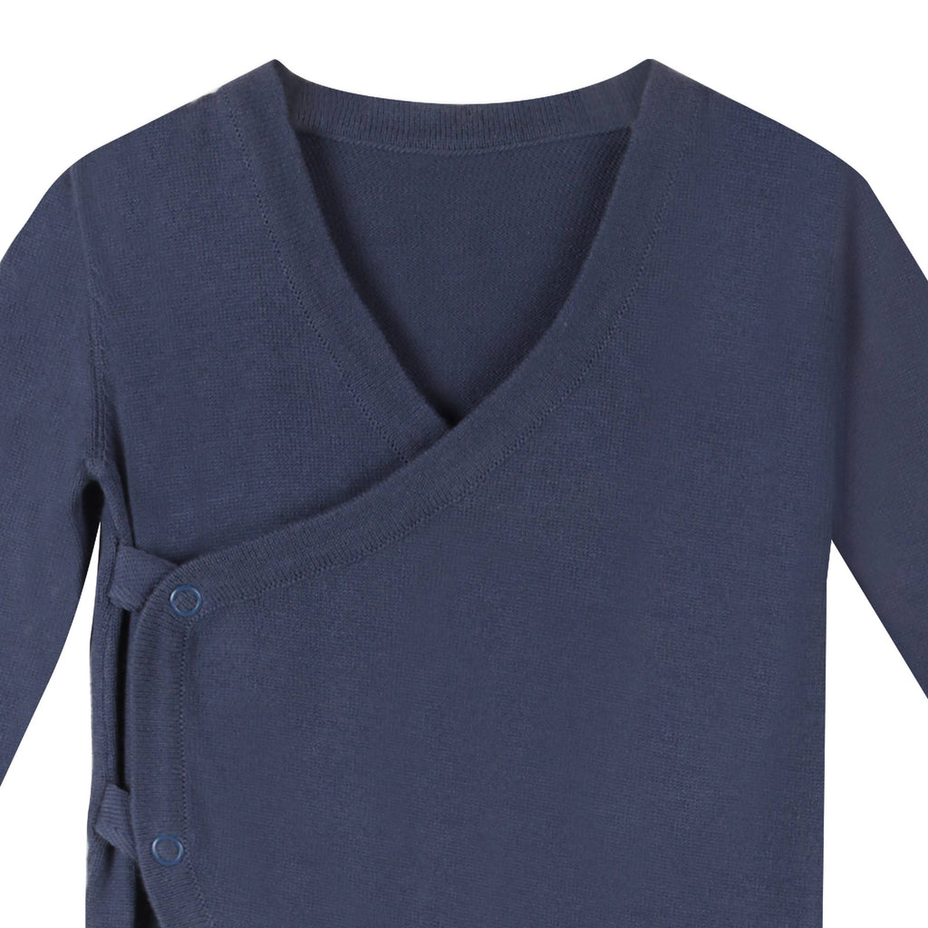 Milan Sweater Knit Baby Kimono Footie Coverall (Organic)