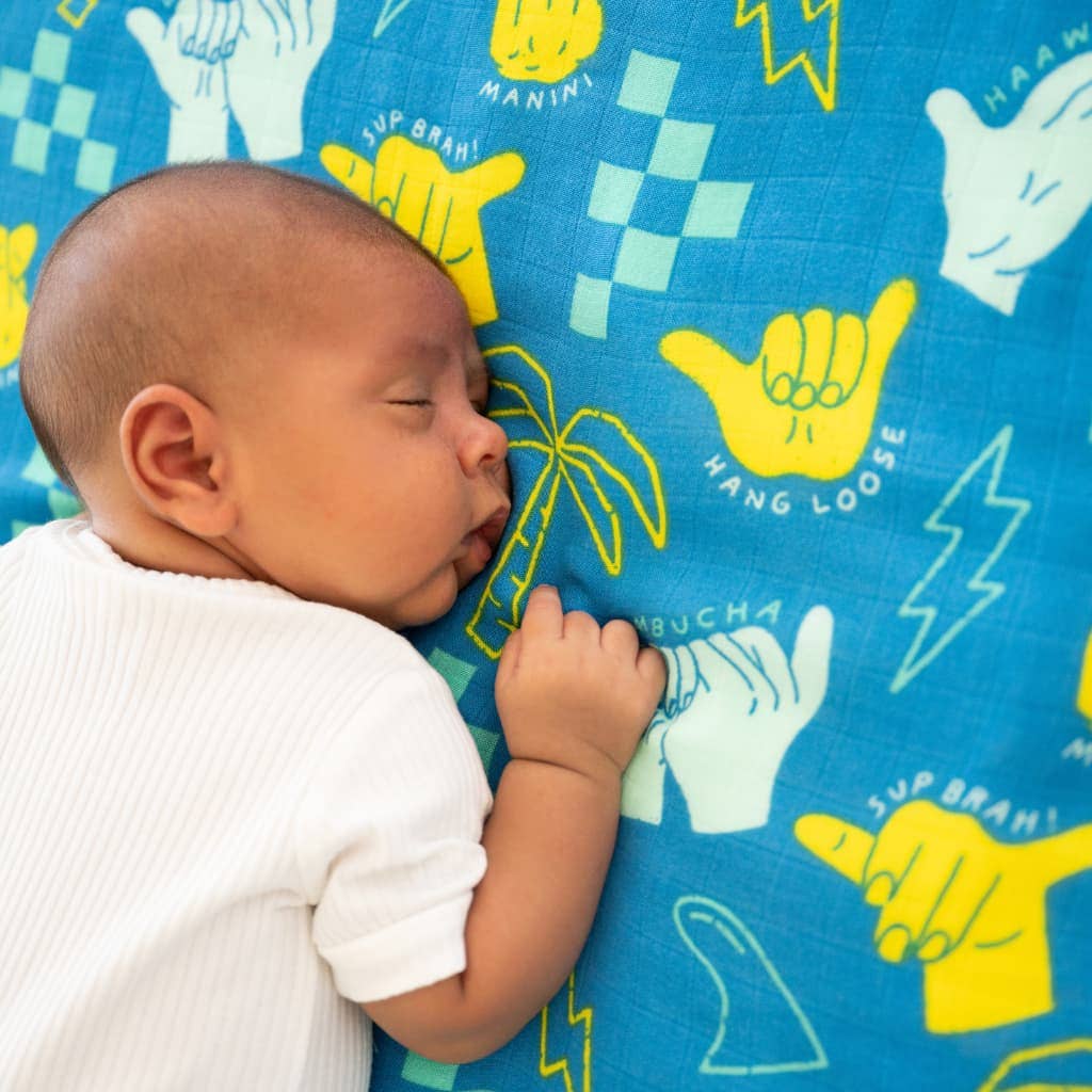 Shaka Code Baby Bamboo Quilt