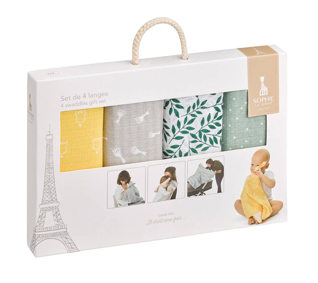 Sophie la Girafe Muslin Swaddle Set