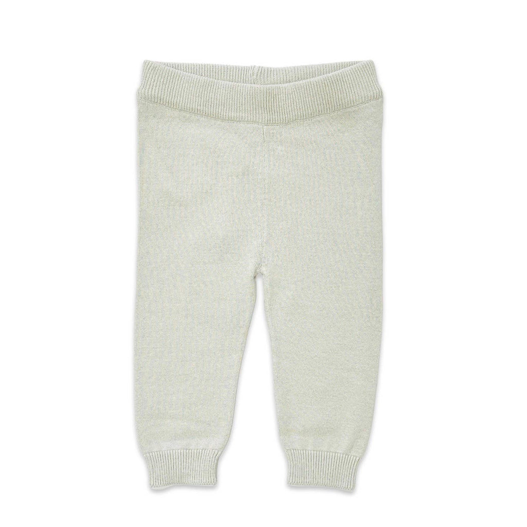 Pocket Sweater Knit Baby Legging Pants (Organic Cotton): Navy Blue / 18-24M