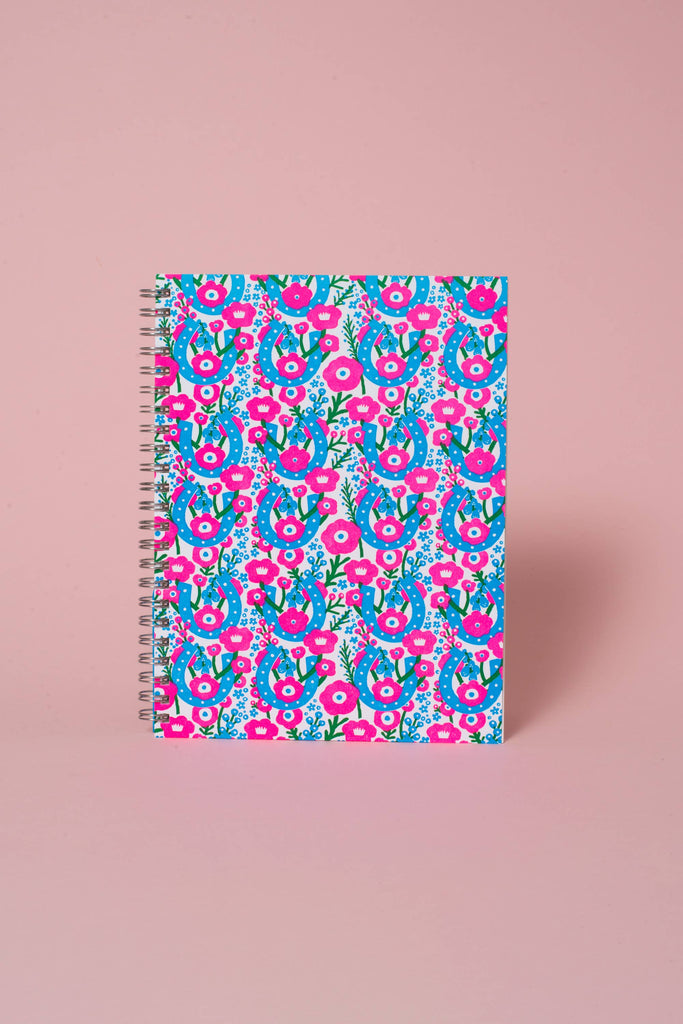 Lucky Horseshoes Blank Letterpress Notebook by Hello!Lucky