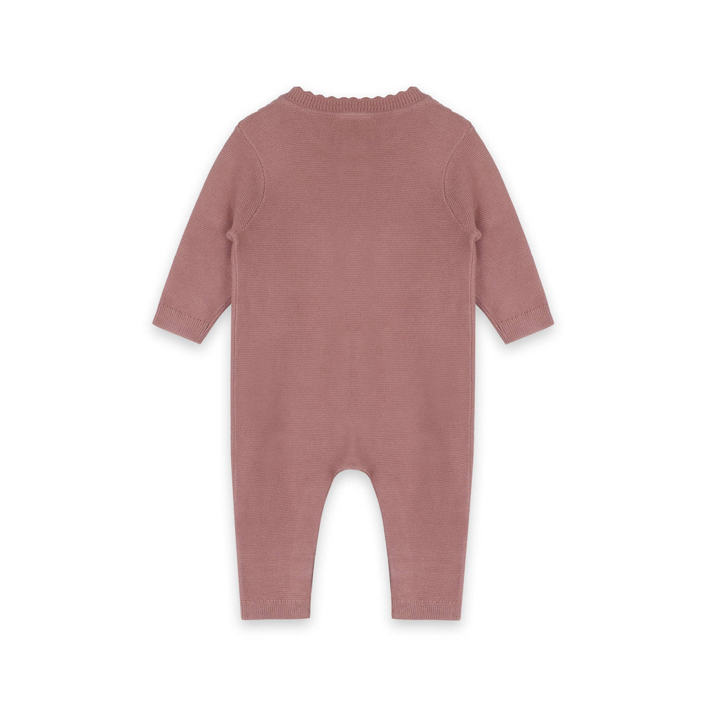 Classic Pocket & Button Chunky Knit Baby Jumpsuit Organic