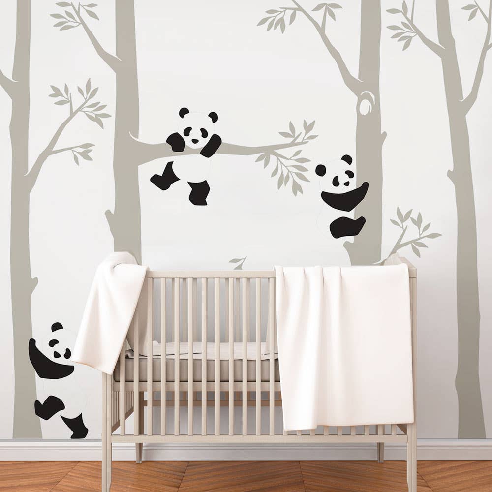 Trees with Pandas Wall Decal