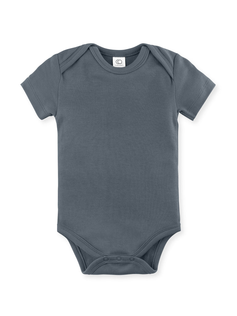Short Sleeve Classic Organic Baby Bodysuit | Harbor
