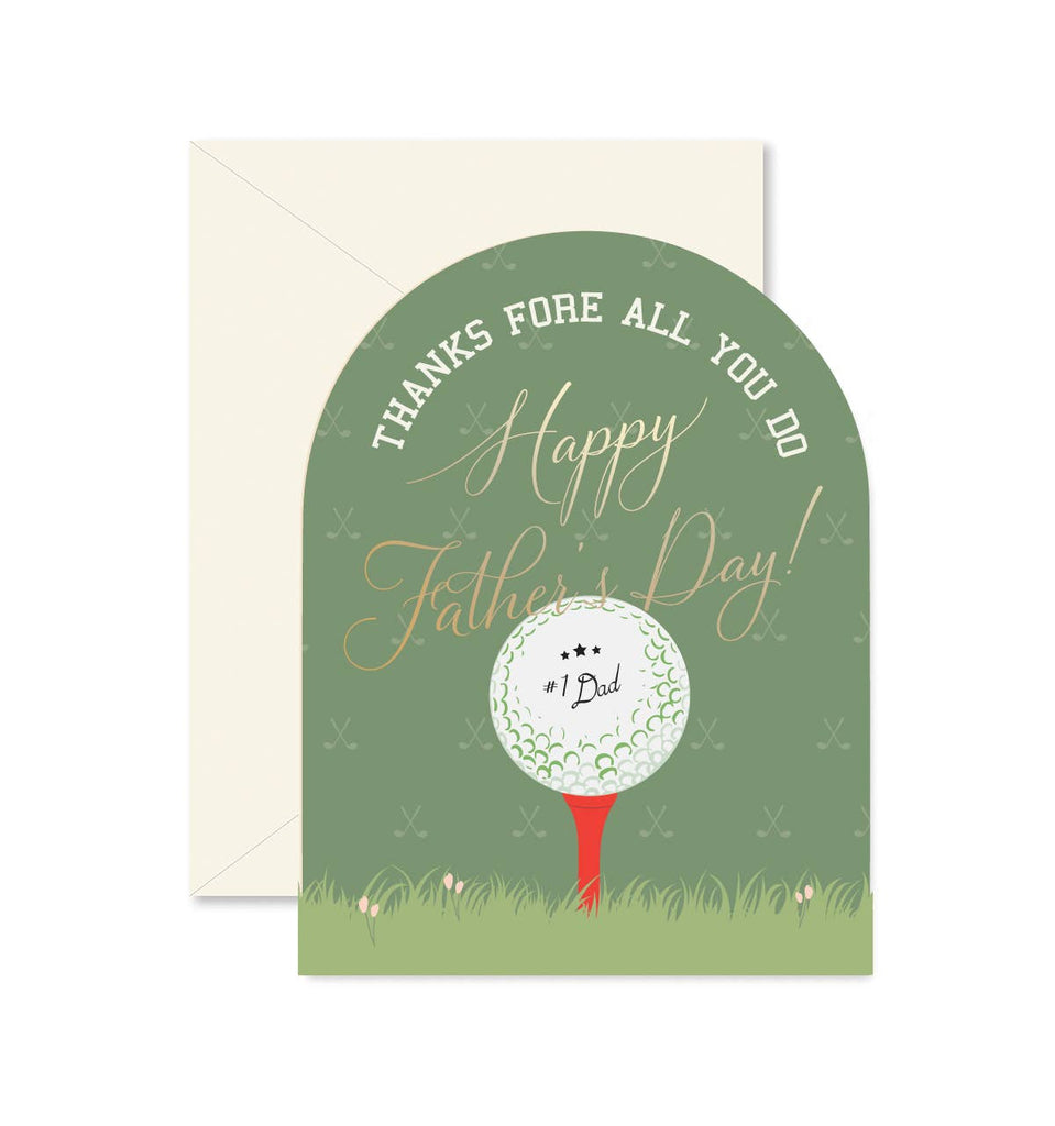 Fore Dad Father's Day Greeting Card