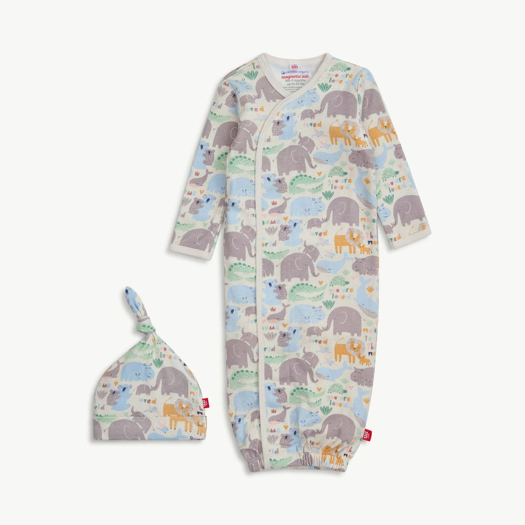 LITTLE LOVIN GOWN + HAT SET