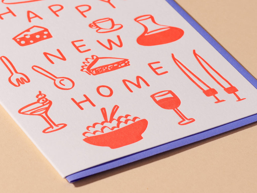 Happy New Home Letterpress Card