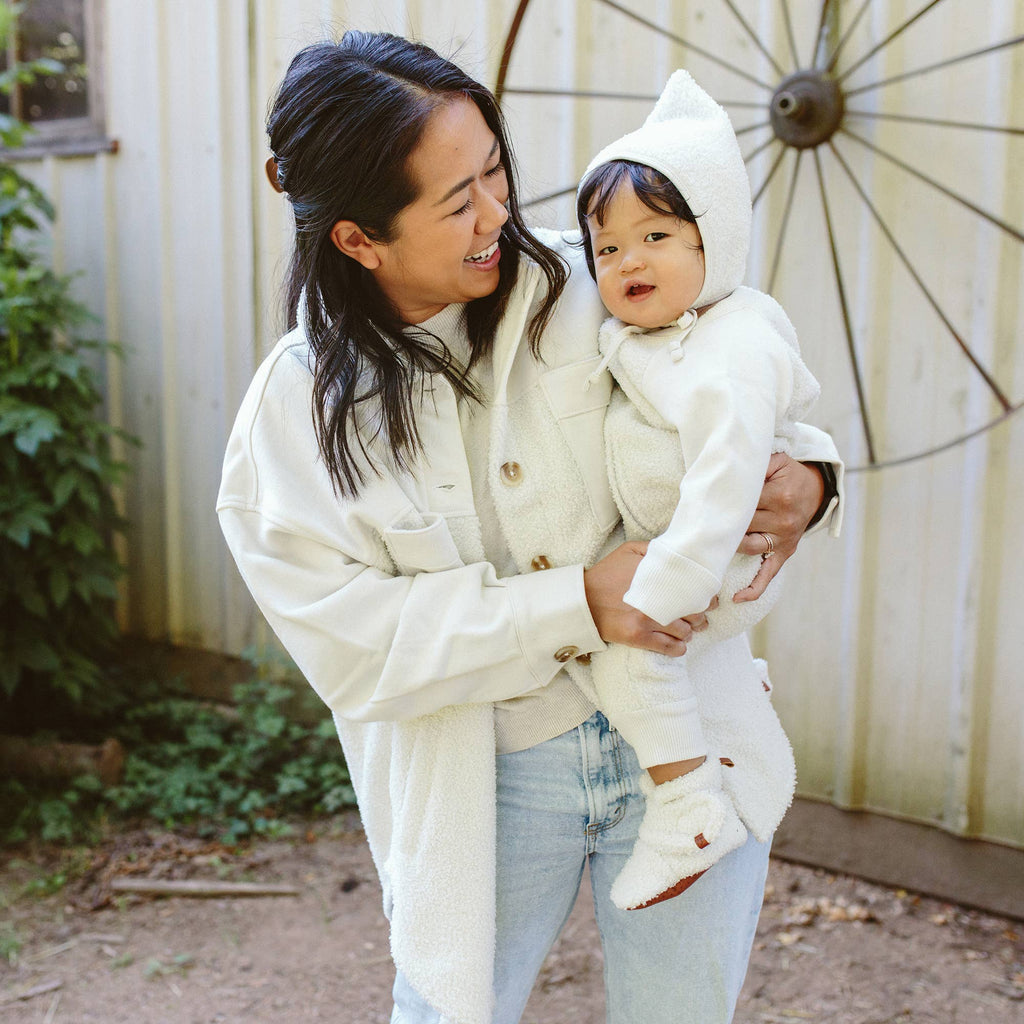 Sherpa Baby Stay-On Boots - Alabaster