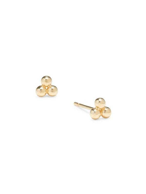 Tiny Trio Stud Earrings