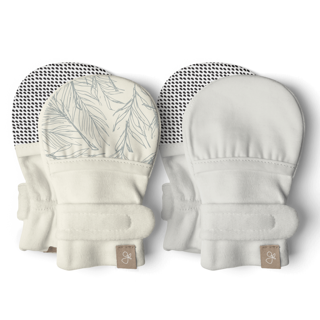 Stay On 2-Pack Baby Mitts - Coastal + Cloud