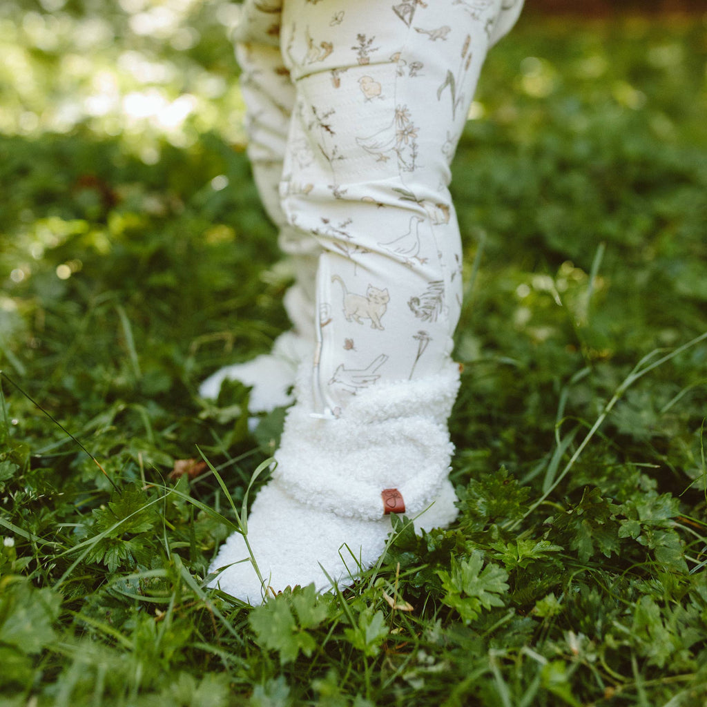 Sherpa Baby Stay-On Boots - Alabaster