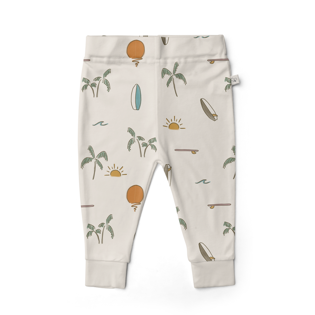 Viscose Bamboo + Organic Cotton Kids Pants - Surf's Up