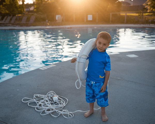 Shark Pattern Swim Boardshorts for Baby - UPF 50+ Swimwear