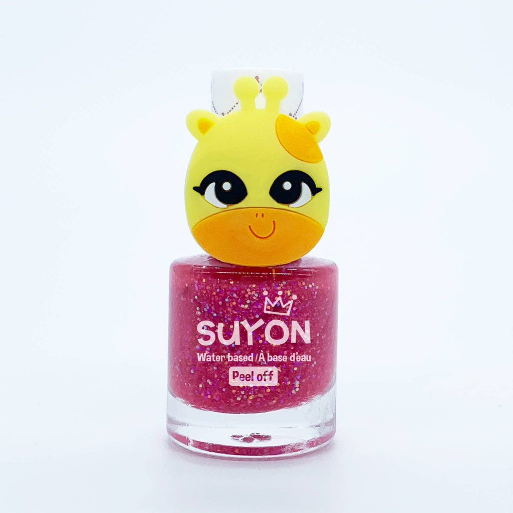 Giraffe Ring Nail Polish | Glitter Pink