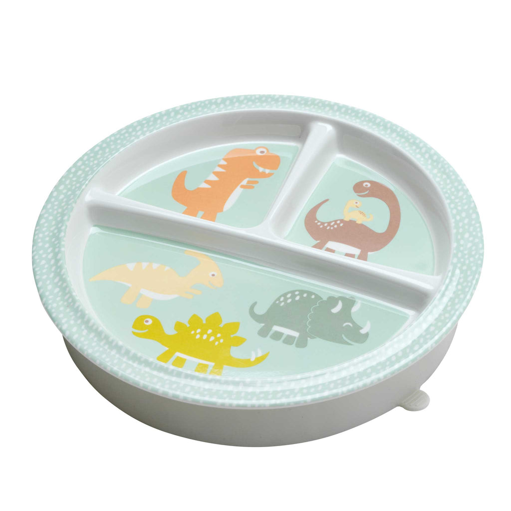 Divided Suction Plate | Baby Dinosaur