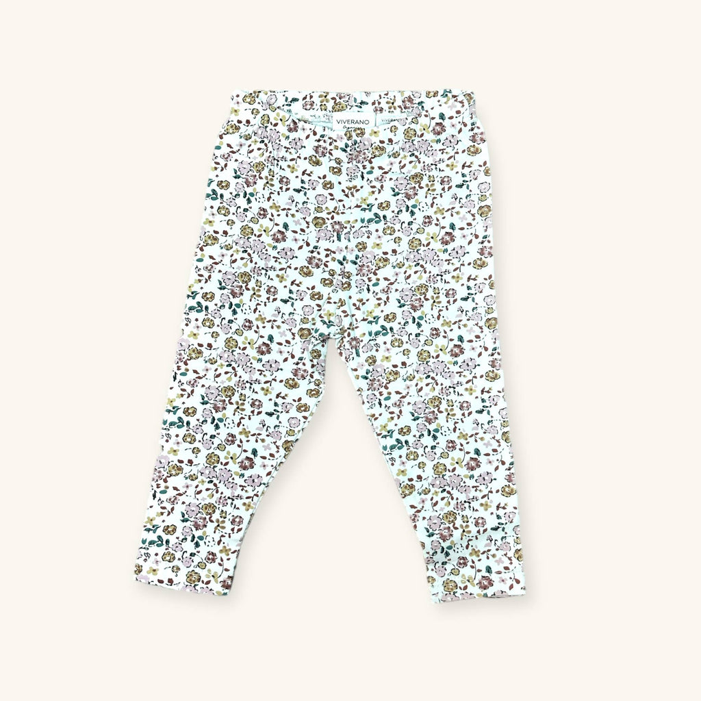 Floral Jersey Stretch Baby Leggings