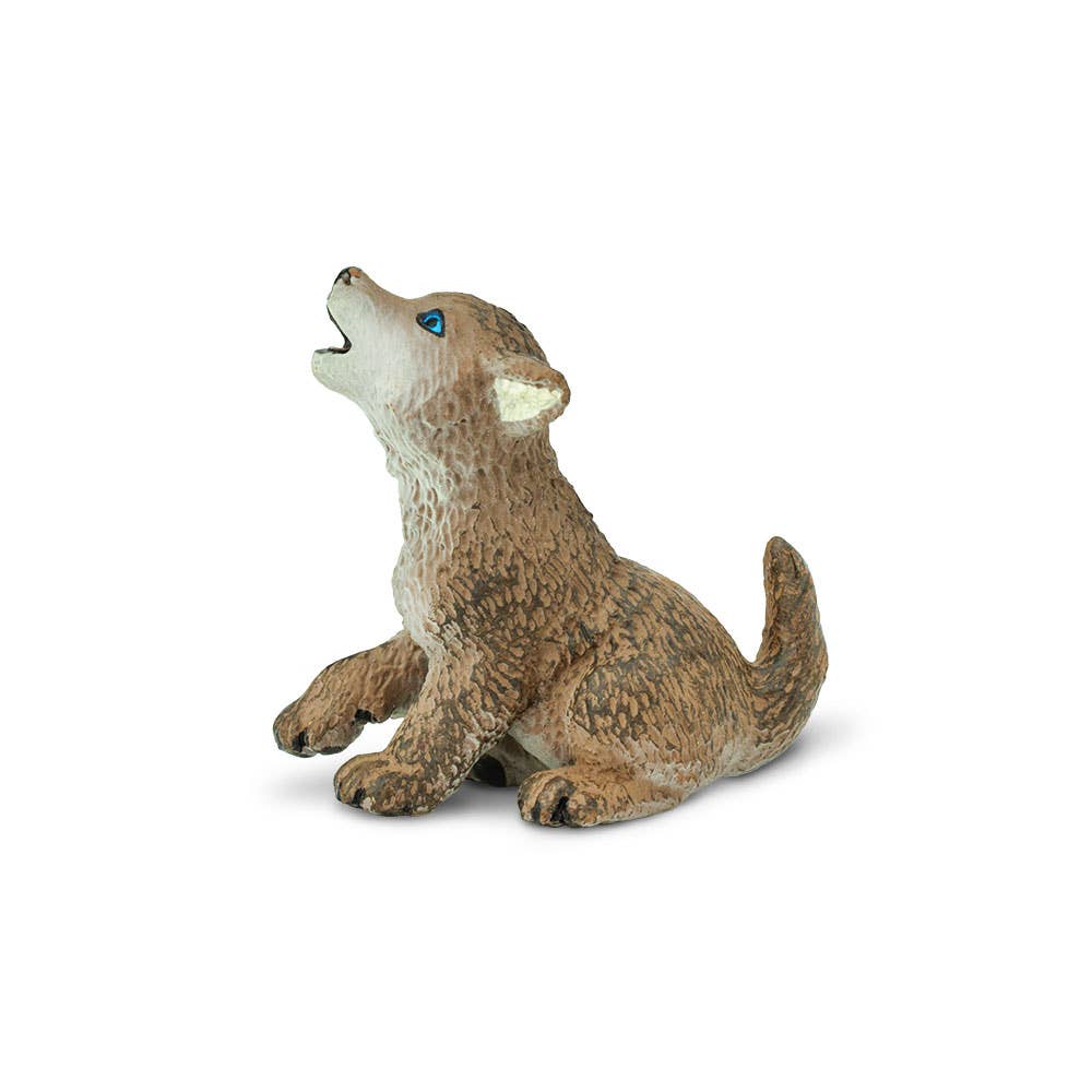 Wolf Pup Figurine Toy for Kids